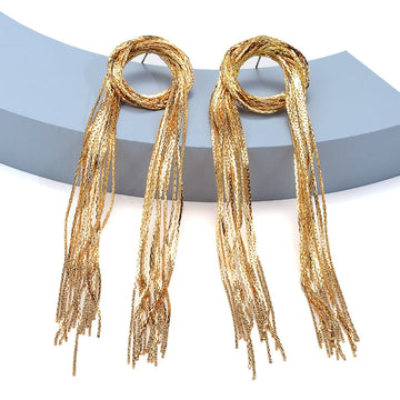 Vintage Alloy Tassel Earrings - SunsetFashionLA